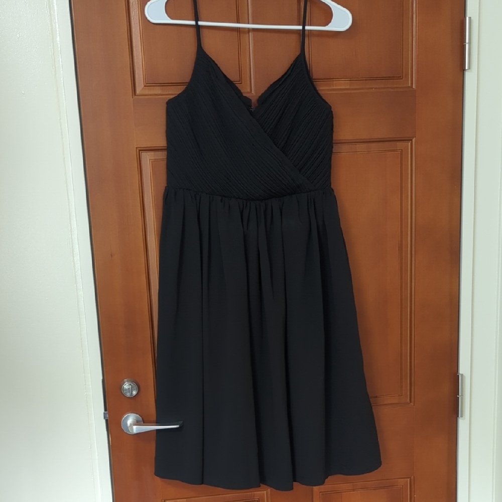 Banana Republic Black Spaghetti Strap Midi Dress